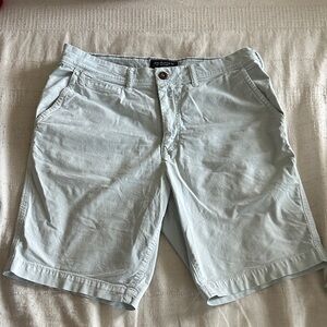 American Eagle Outfitters Men's Light Blue Flat Front Shorts